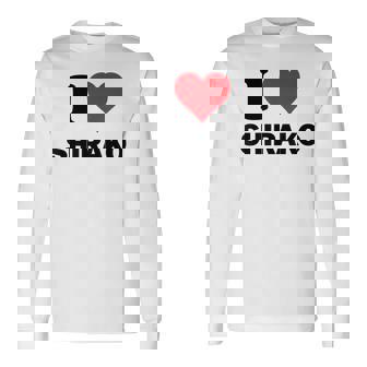 I Heart 白子ジャパンラブ 日本のお土産品 長袖Tシャツ - Kawaiitshirt