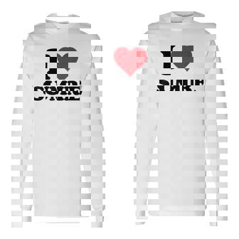 I Heartumire 名 I Love パーソナライズ 長袖Tシャツ - Kawaiitshirt