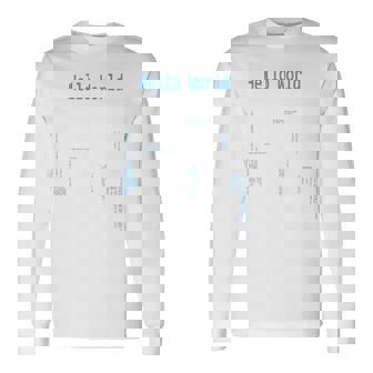 Hello World プログラマープログラミング言語コード 長袖tシャツ 長袖Tシャツ - Kawaiitshirt