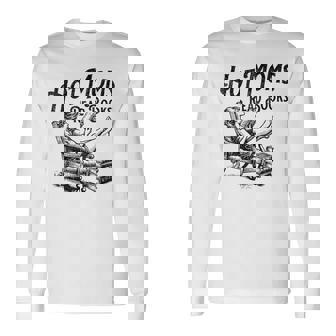 Hot Moms Read Books For Moms Book Lover Long Sleeve T-Shirt | Mazezy