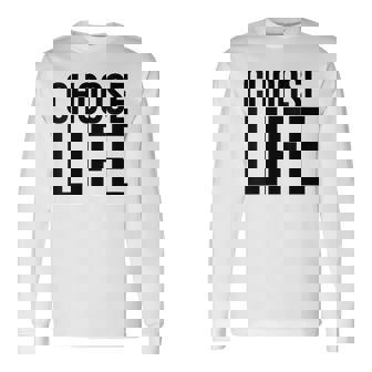 Humoristique Rétro Années 80 Choose Life T-shirt à manches longues - Cadeauxyz