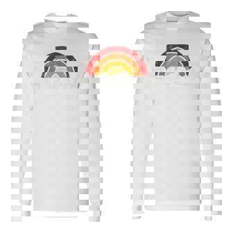 Hyde Park New York Ny ヴィンテージ 70年代 レトロレインボーデザイン 長袖Tシャツ - Kawaiitshirt