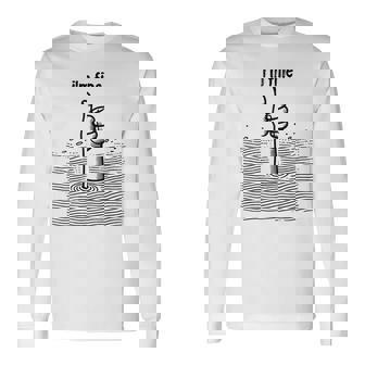 I'm Fine Thumbs Drowning Up メンズ レディース 皮肉なユーモア ジョーク 長袖Tシャツ - Kawaiitshirt