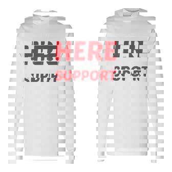 I'm Just Here For Moralupport 友情を高める 長袖tシャツ 長袖Tシャツ - Kawaiitshirt