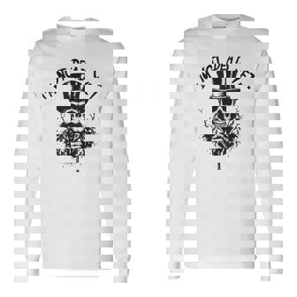 I'm Not Dead Yet Thekeleton Head 長袖Tシャツ - Kawaiitshirt