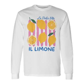 Il Limone Limon Cello La Dolceita Lemon Italia Langarmshirts - Geschenkecke