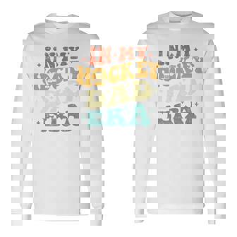 In My Hockey Dad Era ファニーホッケーお父さん ヴィンテージ 父の日 長袖tシャツ 長袖Tシャツ - Kawaiitshirt