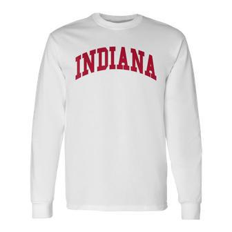 Indiana Throwback Long Sleeve T-Shirt - Thegiftio UK