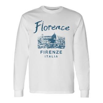 Italia Florencia Duomo Italianointage Italia Camiseta de manga larga - Regaloses