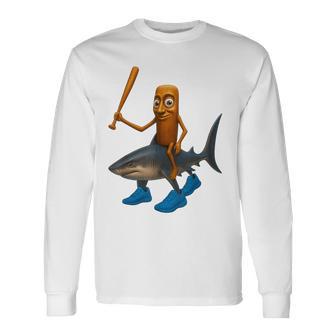 Italian Brainrot Meme Tung Tung Tung Sahur Long Sleeve T-Shirt - Thegiftio UK