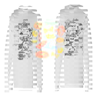Italy Aesthetic Watercolor Vibes Graphic Long Sleeve T-Shirt | Mazezy