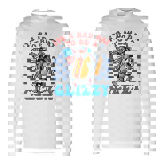 Its A Bad Day To Be A Glizzy Grill Hot Dog 4Th Of July Long Sleeve T-Shirt | Mazezy