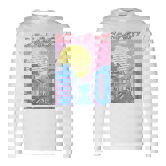 Japan City Pop カワイイ 80年代 日本アニメ 音楽 美学 長袖Tシャツ - Kawaiitshirt