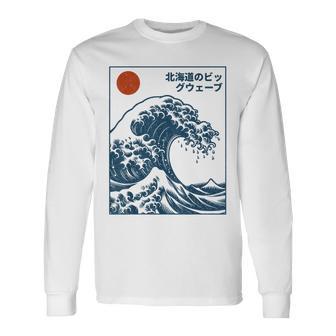 Japanese Great Wave Men's Graphic Long Sleeve T-Shirt - Thegiftio UK