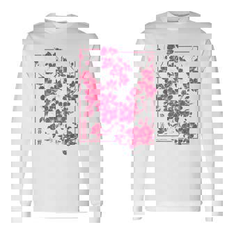 Japon Ukyio-E Esthétique Japonaise Fleurs De Cerisier T-shirt à manches longues - Cadeauxyz