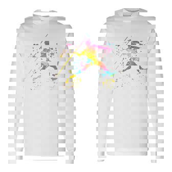 Javelin Throwe Colorsplash キッズ やり投げ 長袖Tシャツ - Kawaiitshirt