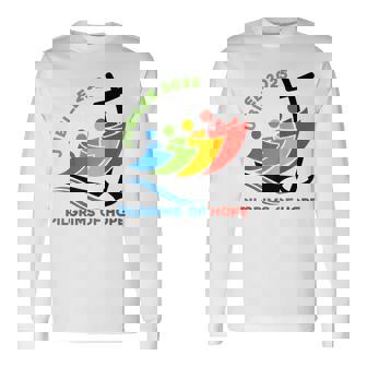 Jubilee 2025 Pilgrims Of Hope For Faith Journey Long Sleeve T-Shirt - Thegiftio