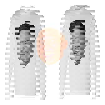 Kim Jong Un Big Face ロケットマン 北朝鮮パロディ 長袖Tシャツ - Kawaiitshirt