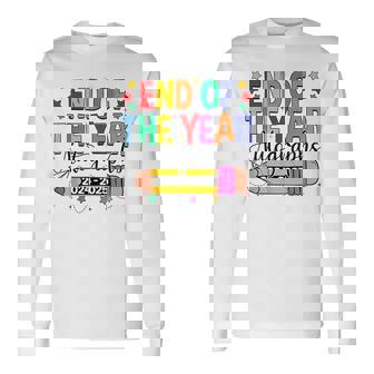 Last Day Of School End Of The Year Autographs 2024-2025 Long Sleeve T-Shirt | Mazezy