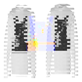 Last Minute Cleaner ハロウィンワーカーズグループコスチューム 長袖Tシャツ - Kawaiitshirt