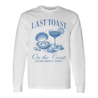 Last Toast On The Coast Bride Team Beach Bachelorette Party Long Sleeve T-Shirt - Thegiftio UK