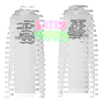 Later Gator Cute Graphic Alligator Long Sleeve T-Shirt - Thegiftio