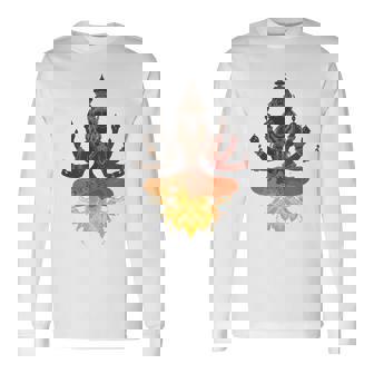 Lele ヒンドゥー教の神 ヴィシュヌ・ガネーシャ・シヴァモチーフ 長袖Tシャツ - Kawaiitshirt