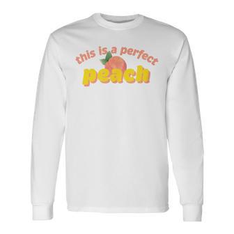 L'été Où Jeuis Devenue Jolie Perfect Peach T-shirt à manches longues - Cadeauxyz