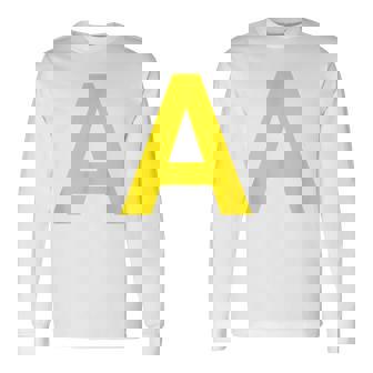 Letter A Chipmunk Group Matching Halloween Costume Long Sleeve T-Shirt - Monsterry