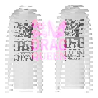 Lgbtqオフ会ドラァグクイーンプライド 長袖Tシャツ - Kawaiitshirt