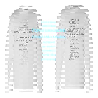 Liebe Ist Geduldig Liebe Ist Gütiges 聖書erskreuz 長袖Tシャツ - Kawaiitshirt