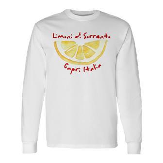Limoni Diorrento Capri Italia Zitrone Italienischerommer Langarmshirts - Geschenkecke