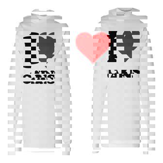 I Love Cairns 長袖Tシャツ - Kawaiitshirt