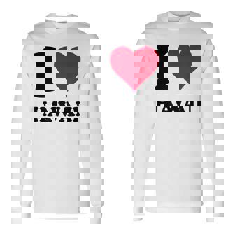 I Love Hawaii 長袖Tシャツ - Kawaiitshirt
