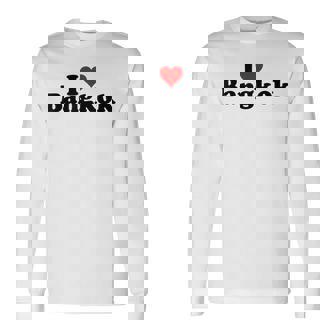 I Love Heart Bangkok タイ Bk Bkk 長袖Tシャツ - Kawaiitshirt