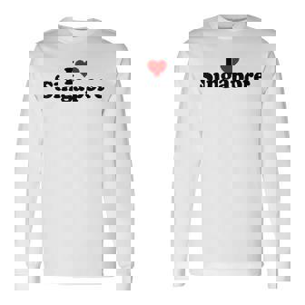 I Love Heart シンガポール 長袖Tシャツ - Kawaiitshirt