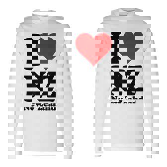 I Love Heart ニュージーランド Nz キウイマオリ文化 長袖Tシャツ - Kawaiitshirt