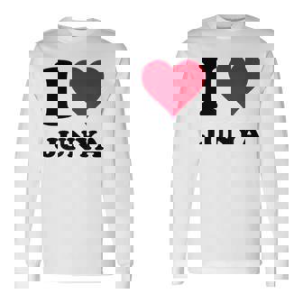 I Love Junya 長袖Tシャツ - Kawaiitshirt