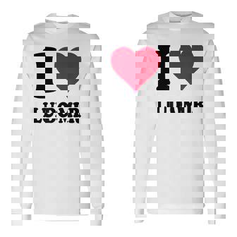 I Love Ludomir 長袖Tシャツ - Kawaiitshirt