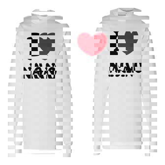 I Love Nagano 長野大好き 長袖Tシャツ - Kawaiitshirt
