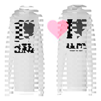 I Love Olina 長袖Tシャツ - Kawaiitshirt