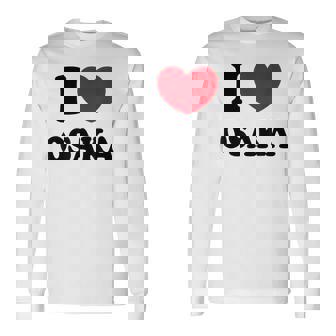I Love Osaka アイラブ大阪 長袖Tシャツ - Kawaiitshirt