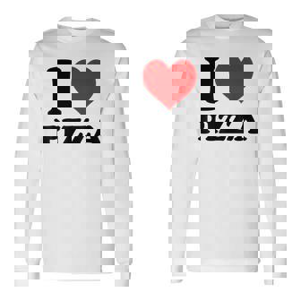 I Love Pizza 長袖Tシャツ - Kawaiitshirt