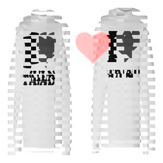 I Love Thailand 長袖Tシャツ - Kawaiitshirt