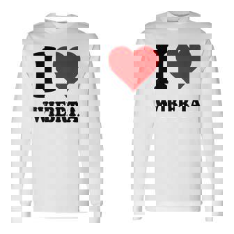 I Love Wiberta 長袖Tシャツ - Kawaiitshirt