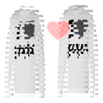 I Love You Papa T Cool Happy Father's Day Best Daddy 長袖Tシャツ - Kawaiitshirt