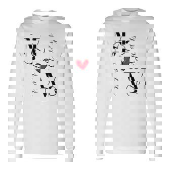 M&W カップル イニシャル 結婚式 記念日 新築祝い 長袖Tシャツ - Kawaiitshirt