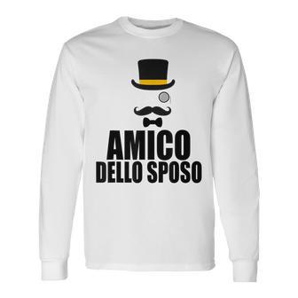 Maglia Divertente Amico Delloposo Addio Al Celibato Maglietta a maniche lunghe - Novitaregali