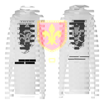 Medieval Knight Renaissance Tunic Diy Halloween Costume Long Sleeve T-Shirt - Thegiftio