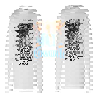 Melanin Cowgirl Swag African American History Western Rodeo Long Sleeve T-Shirt - Monsterry